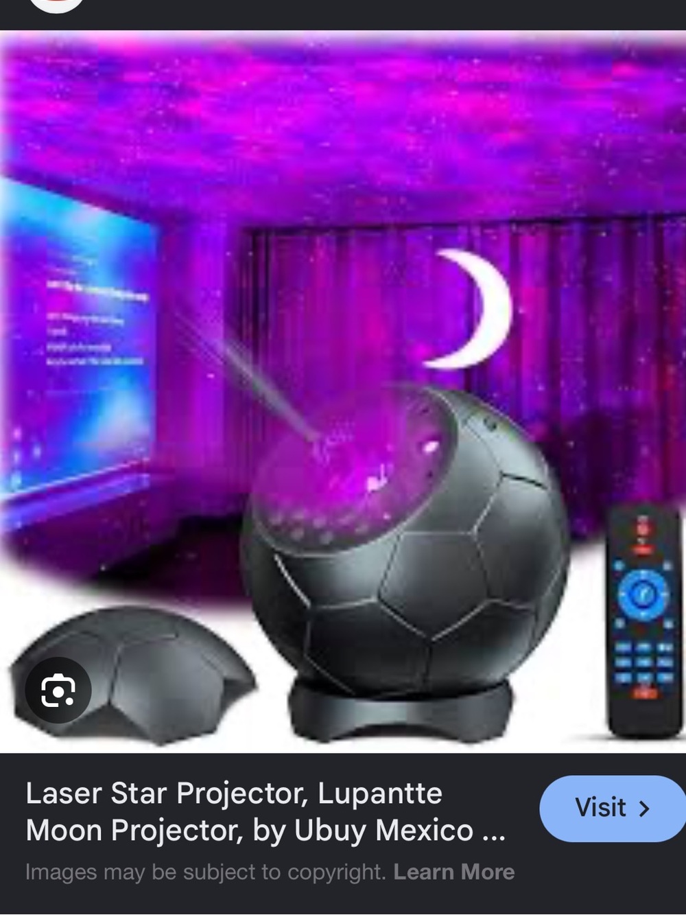 Soccer Starry projector and Bluetooth speaker with Remote